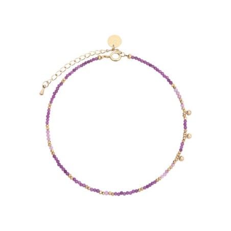 Bracelet cheville Emi rubis