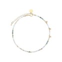 Bracelet cheville Emi pierre de lune blanche