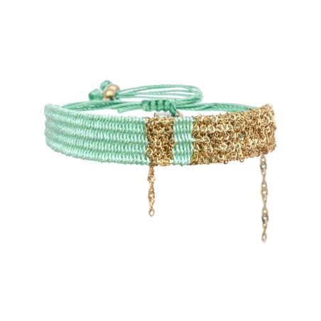 Bracelet Romy allure vert d'eau