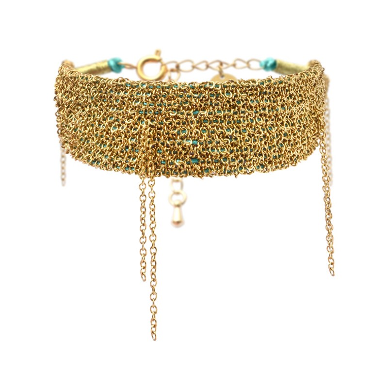 Bracelet Romy majestueux vert impérial