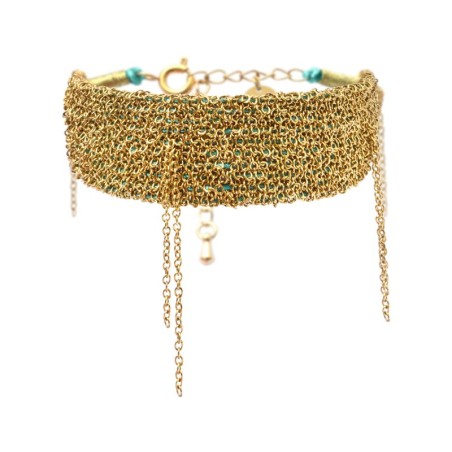 Bracelet Romy majestueux vert impérial