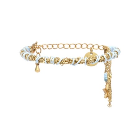 Bracelet Calie bleu ciel aquarelle