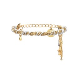 Bracelet Calie gris perle arc en ciel