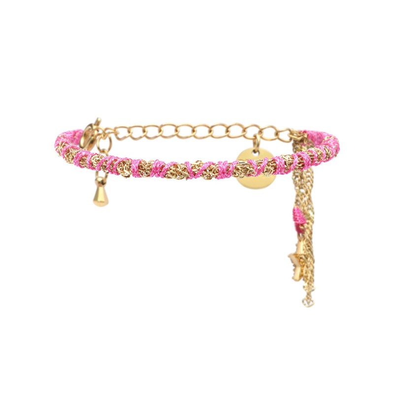 Bracelet Calie rose incarnat