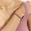 Bracelet Calie 2 tours rose incarnat