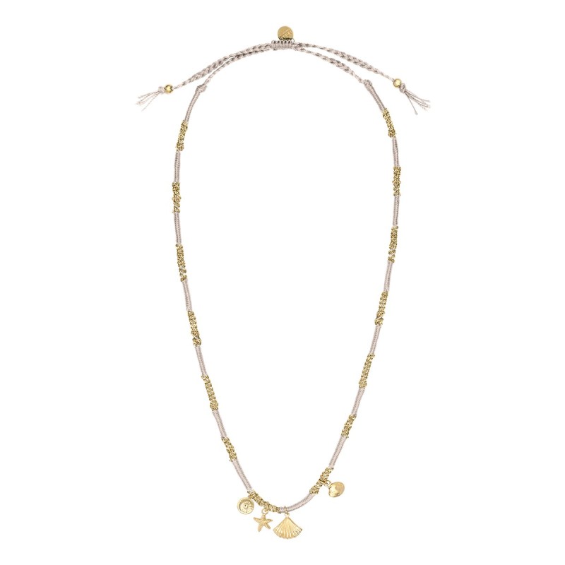 Collier Hanaya champagne