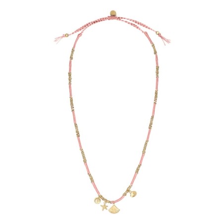 Collier Hanaya rose barbapapa