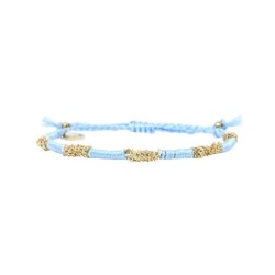 Bracelet Hanaya bleu ciel aquarelle