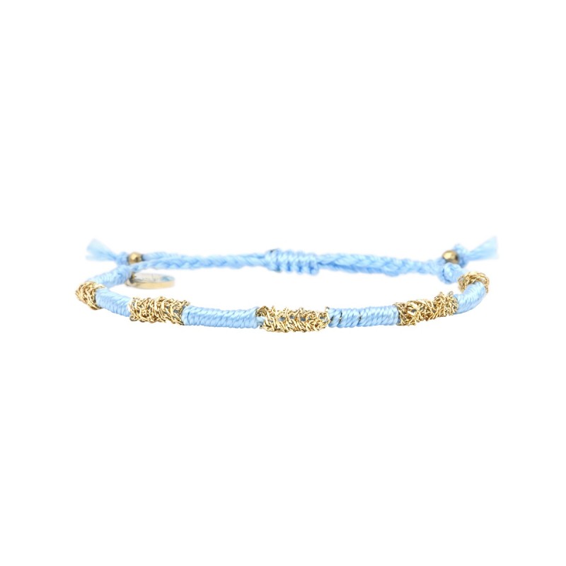 Bracelet Hanaya bleu ciel aquarelle