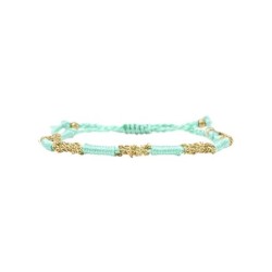 Bracelet Hanaya vert d'eau