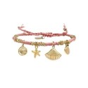 Bracelet Hanaya charm rose barbapapa