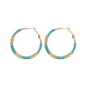 Boucles d'oreilles Hanaya mystique lagon