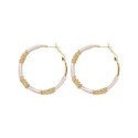 Boucles d'oreilles Hanaya champagne