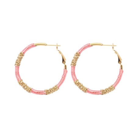 Boucles d'oreilles Hanaya rose barbapapa