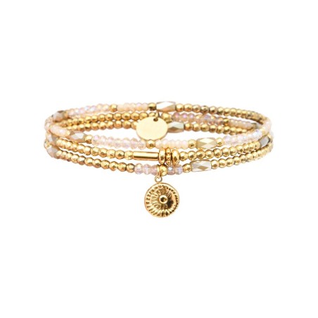 Bracelet élastique 3 tours Gaby ballade dans les dunes