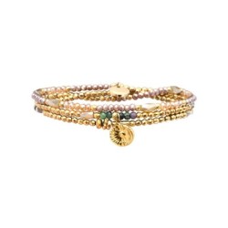 Bracelet élastique 3 tours Gaby mirabelles exquises