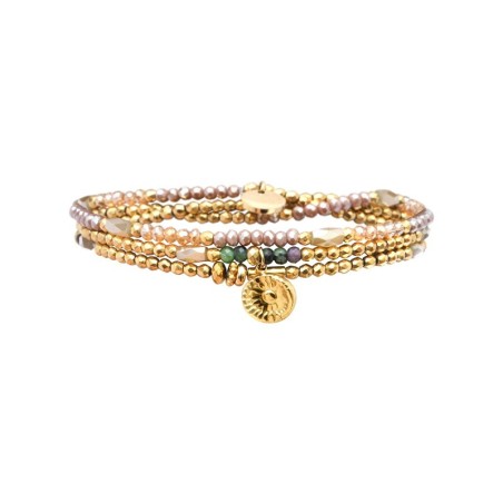 Bracelet élastique 3 tours Gaby mirabelles exquises