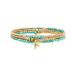Bracelet élastique 3 tours Gaby lagon Yalahua