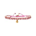 Bracelet 2 rangs Enaha mica violet