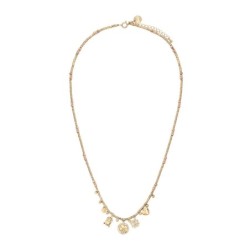 Collier Mila pierre de lune rose