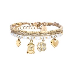 bracelet 4 rangs Mila nacre