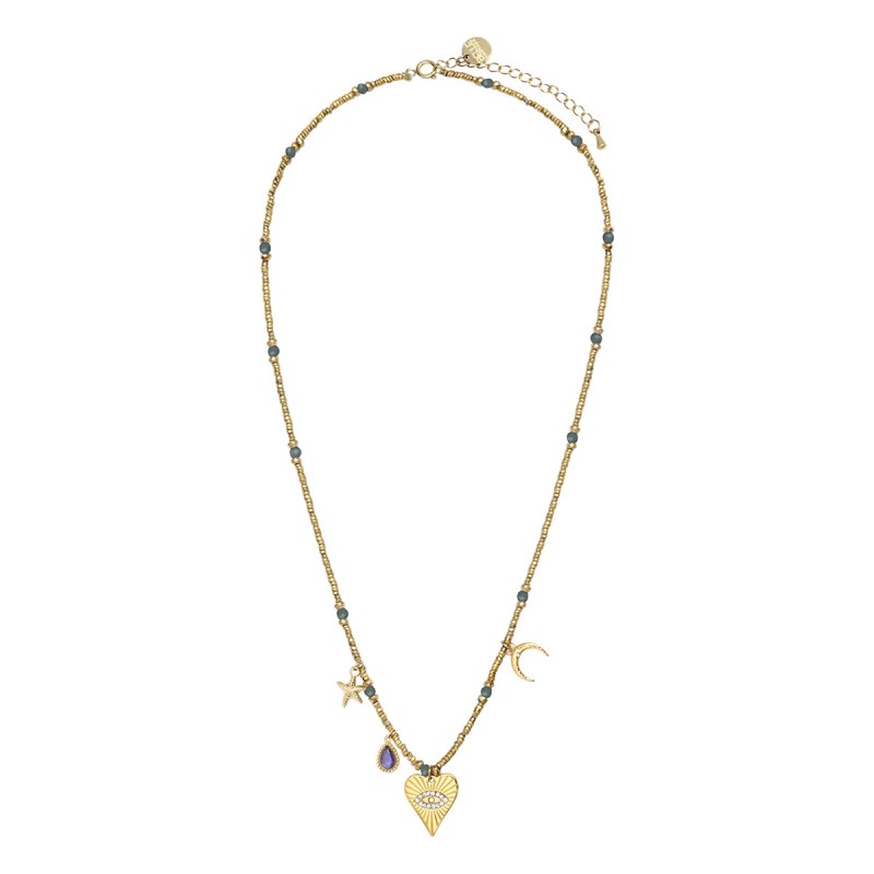 Collier Lucky charms émeraude