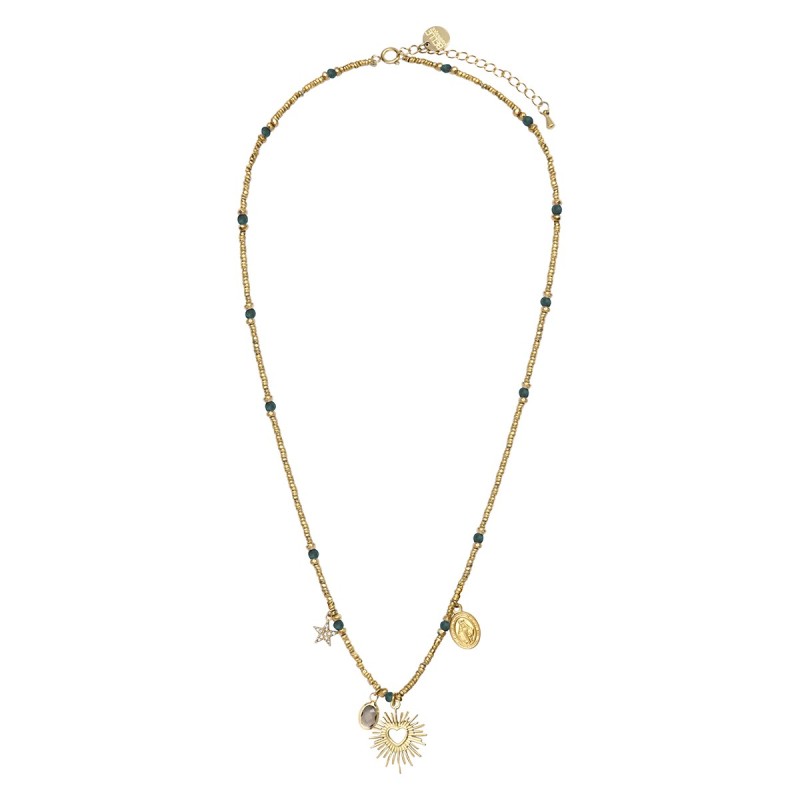 Collier Lucky charms turquoise