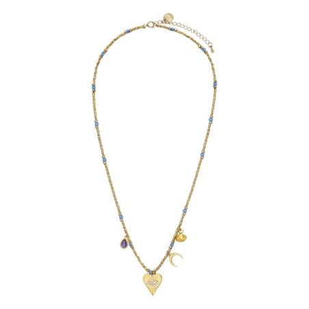 Collier Lucky charms aigue marine