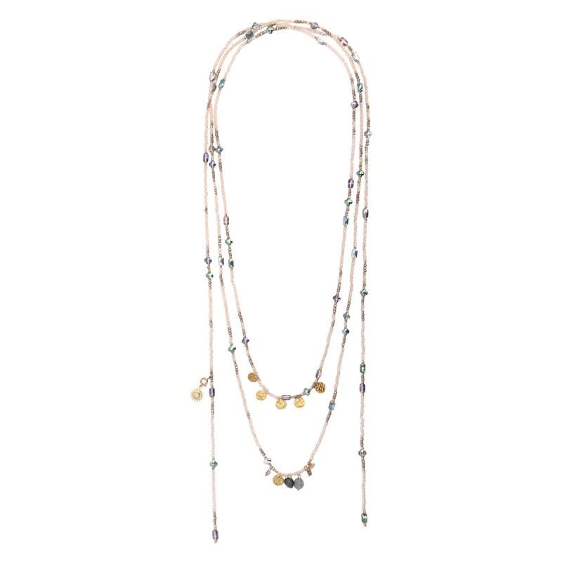 Ceinture bijou Prana cristal rosé