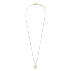 Sautoir Alba cristal de roche & nacre