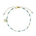 Bracelet cheville Alba cristal lagon