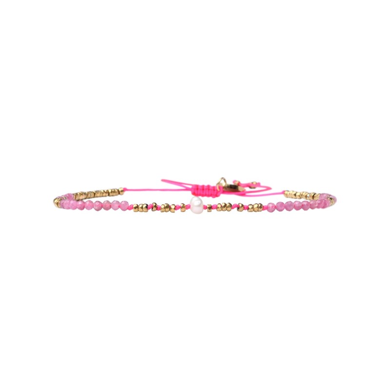 Bracelet Lona tourmaline rose