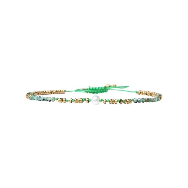 Bracelet Lona turquoise africaine vert