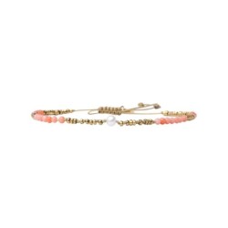 Bracelet Lona corail rose