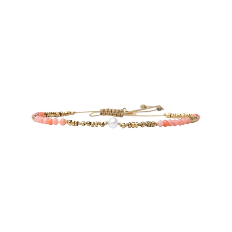 Bracelet Lona corail rose