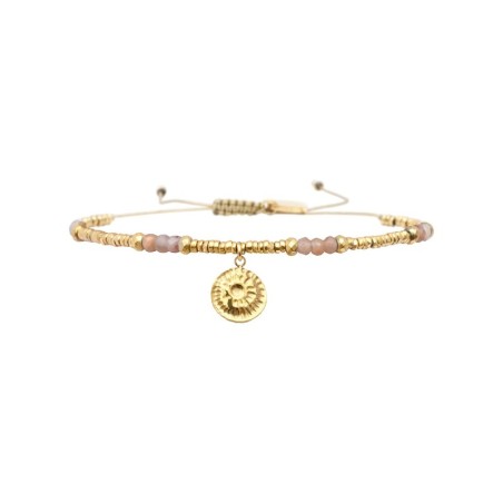 Bracelet Lola pierre de lune rose