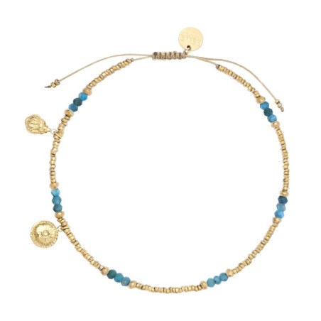 Bracelet cheville Lola apatite
