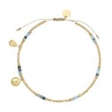 Bracelet cheville Lola émeraude