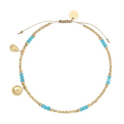 Bracelet cheville Lola amazonite