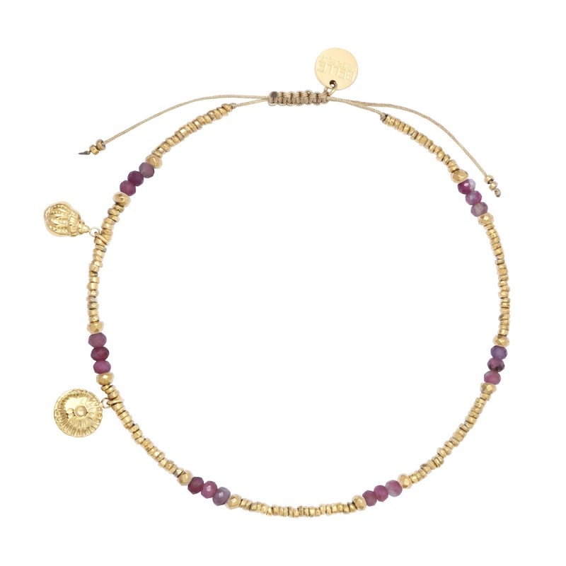 Bracelet cheville Lola kunzite