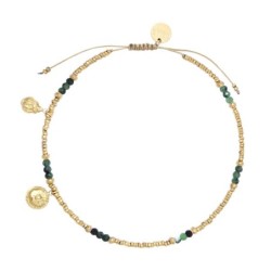 Bracelet cheville Lola rubis zoïste