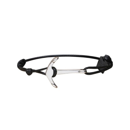 Bracelet Matteo noir ancre