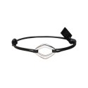 Bracelet Matteo noir losange large