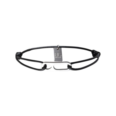 Bracelet Matteo noir maillon double
