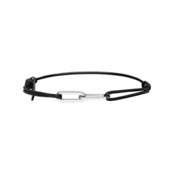 Bracelet Matteo noir double maillon