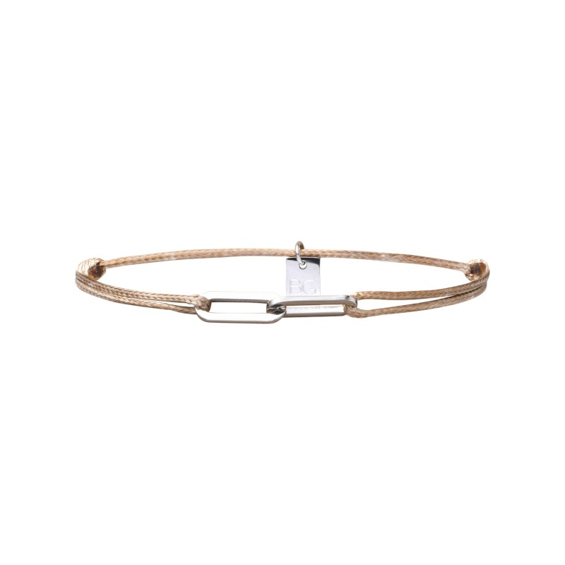 Bracelet Matteo nude double maillon