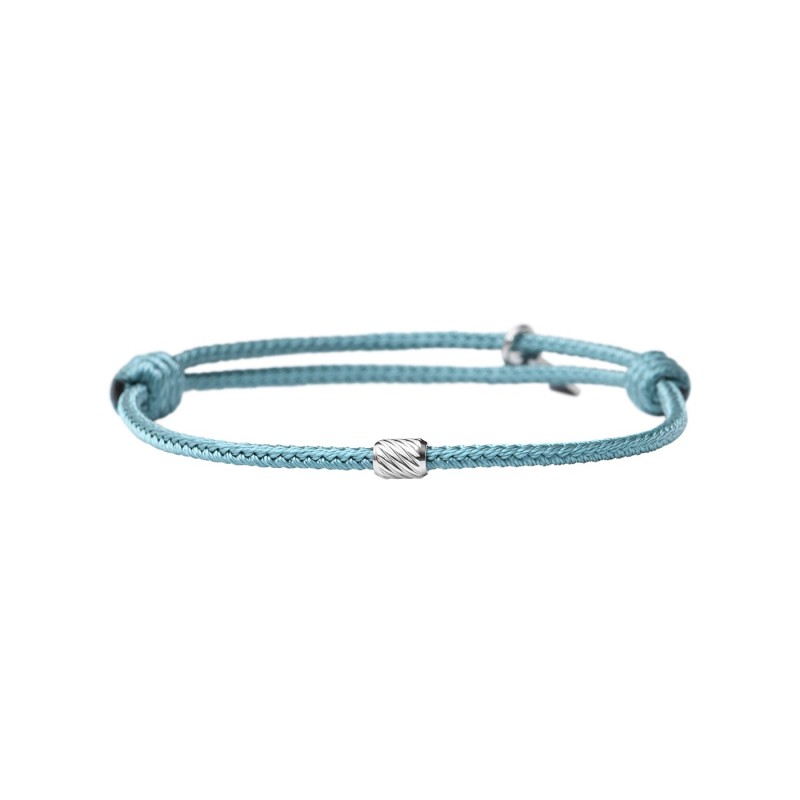 Bracelet Eddy bleu bondi strié