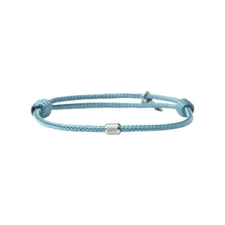 Bracelet Eddy bleu bondi strié
