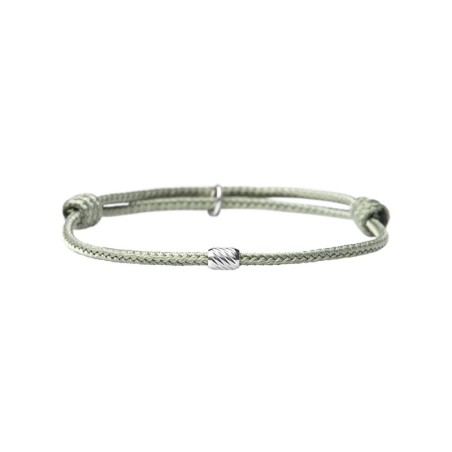 Bracelet Eddy vert de gris strié