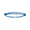 Bracelet Eddy bleu denim strié
